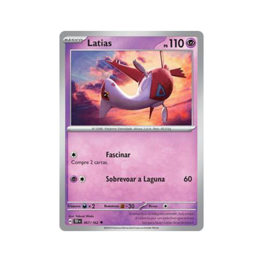 Latias 067/162 in Portuguese Temporal Forces Pokémon TCG