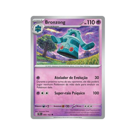 Bronzong 069/162 in Portuguese Temporal Forces Pokémon TCG