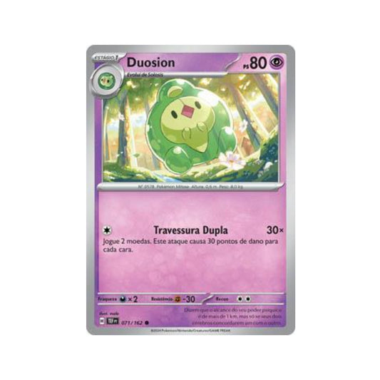 Duosion 071/162 in Portuguese Temporal Forces Pokémon TCG