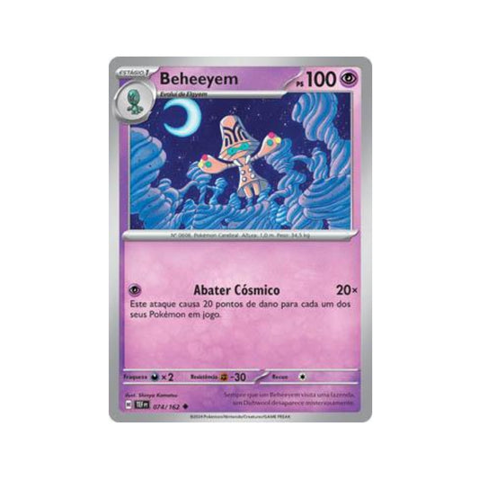 Beheeyem 074/162 in Portuguese Temporal Forces Pokémon TCG