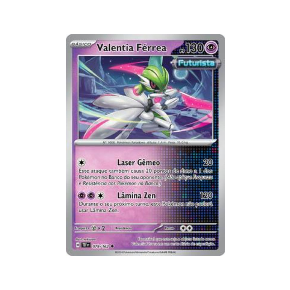 Iron Valiant 079/162 in Portuguese Temporal Forces Pokémon TCG