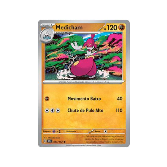 Medicham 083/162 in Portuguese Temporal Forces Pokémon TCG