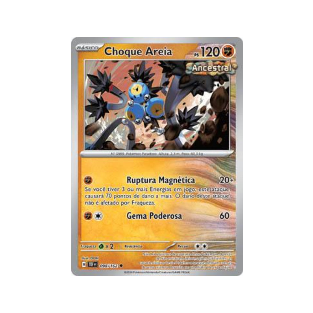 Sandy Shocks 098/162 in Portuguese Temporal Forces Pokémon TCG