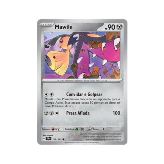 Mawile 112/162 in Portuguese Temporal Forces Pokémon TCG