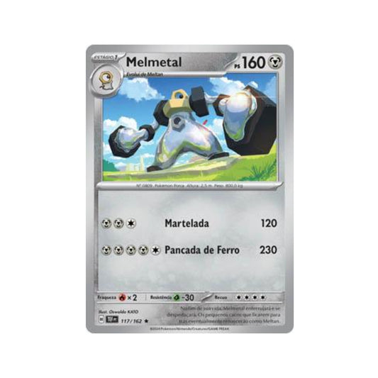 Melmetal 117/162 in Portuguese Temporal Forces Pokémon TCG