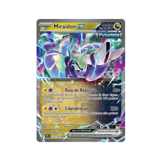 Miraidon ex 122/162 in Portuguese Temporal Forces Pokémon TCG