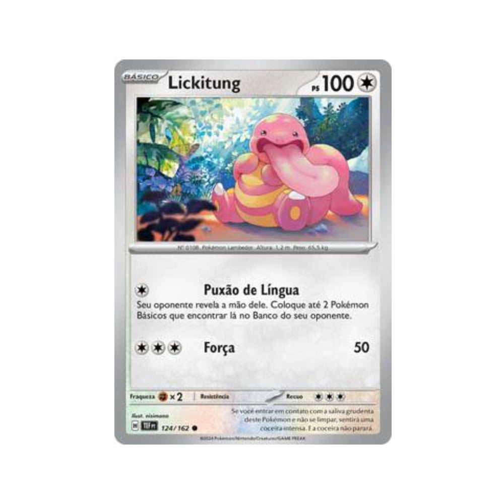 Lickitung 124/162 in Portuguese Temporal Forces Pokémon TCG