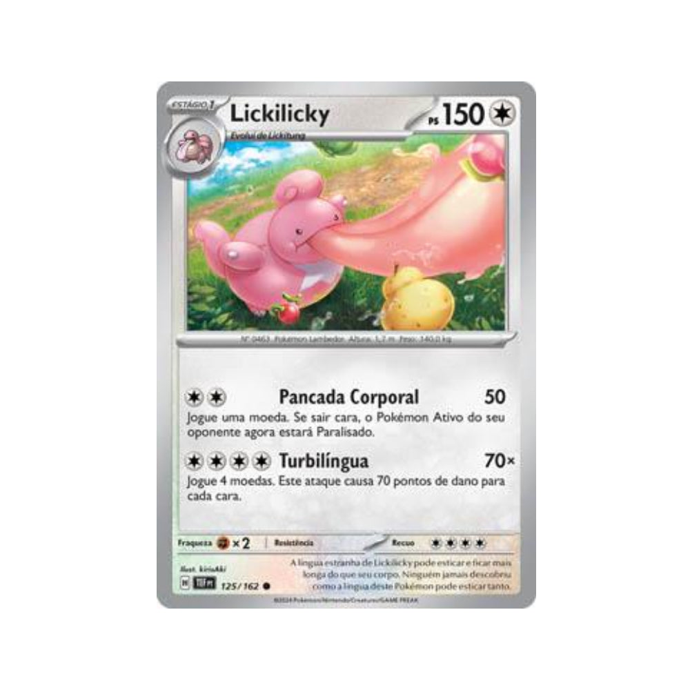 Lickilicky 125/162 in Portuguese Temporal Forces Pokémon TCG