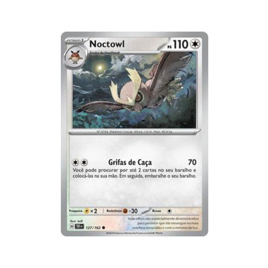 Noctowl 127/162 in Portuguese Temporal Forces Pokémon TCG