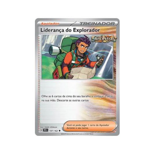 Explorer's Guidance 147/162 in Portuguese Temporal Forces Pokémon TCG