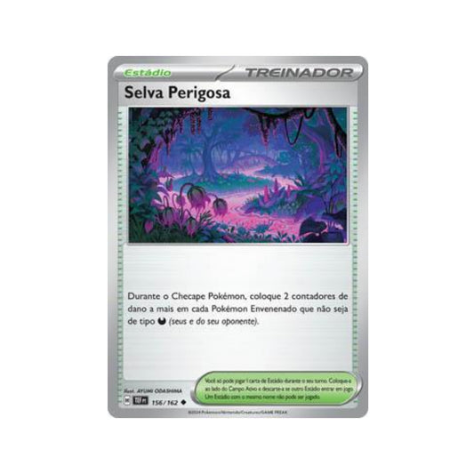 Perilous Jungle 156/162 in Portuguese Temporal Forces Pokémon TCG