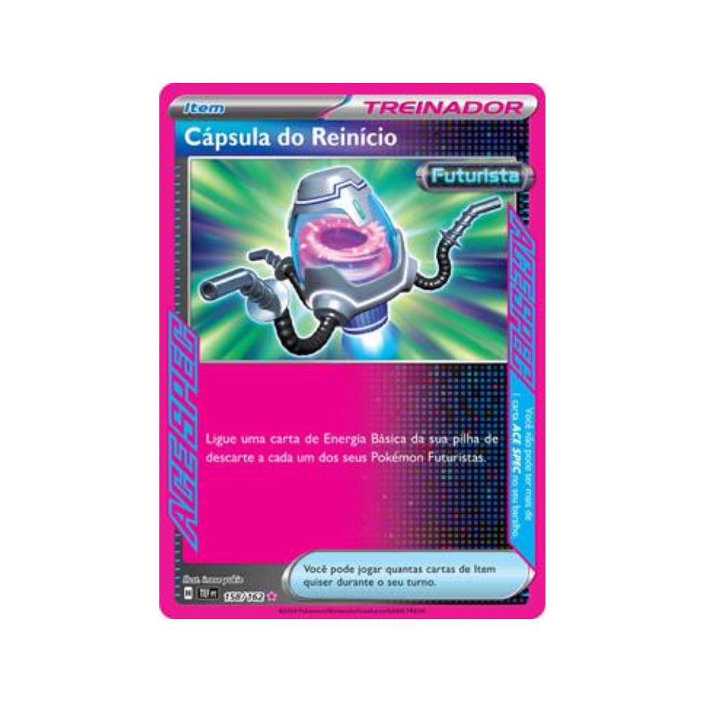 Reboot Pod 158/162 in Portuguese Temporal Forces Pokémon TCG