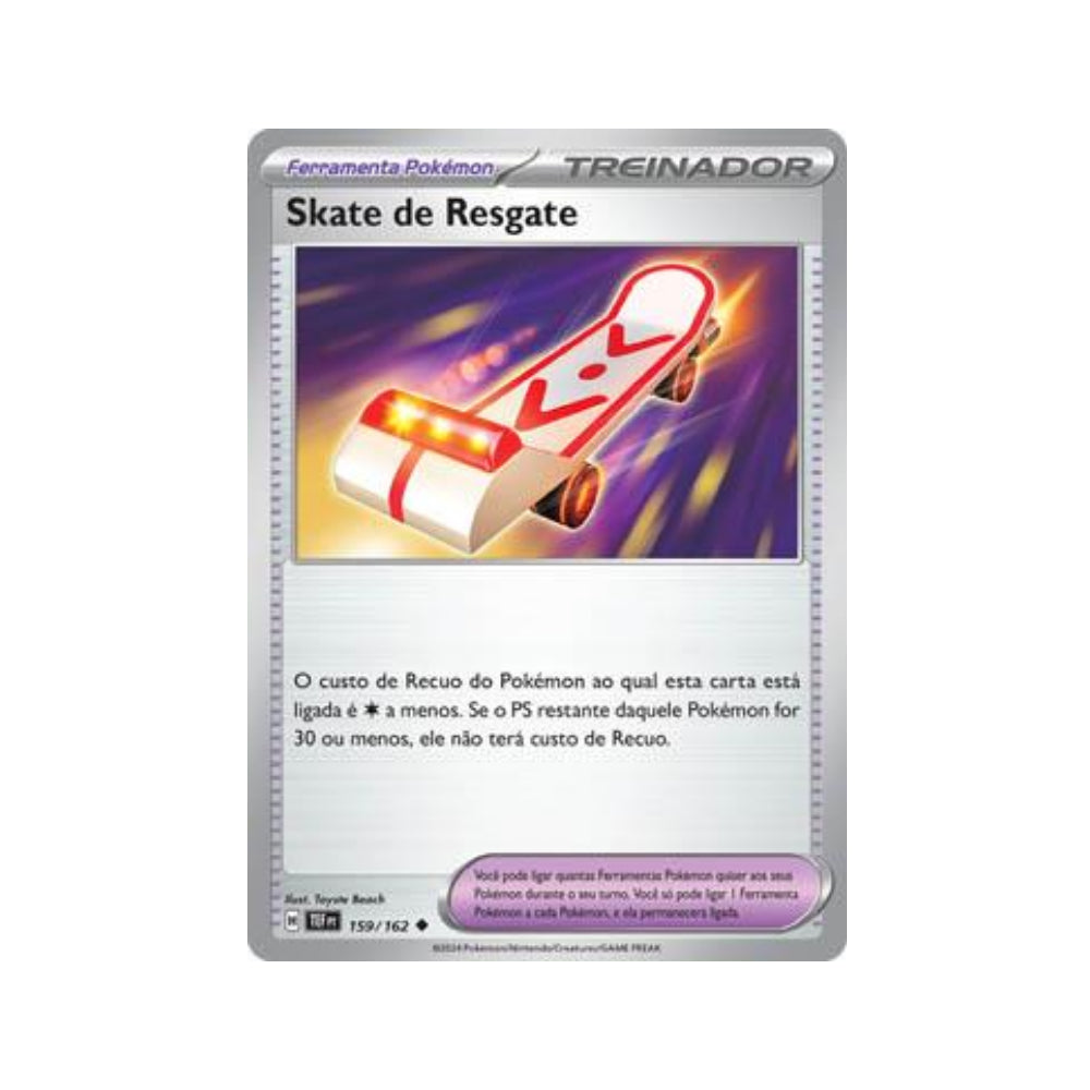 Rescue Board 159/162 in Portuguese Temporal Forces Pokémon TCG