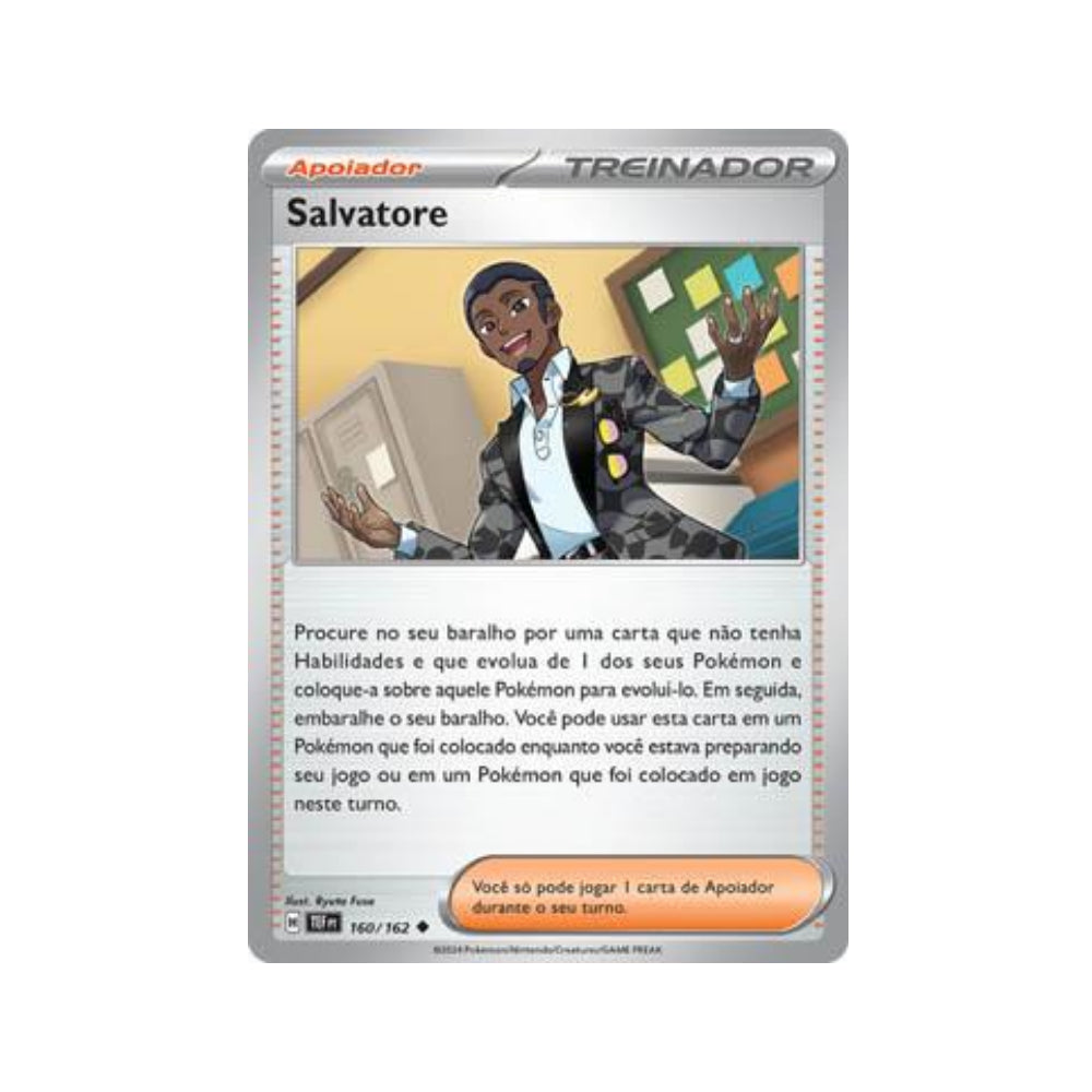 Salvatore 160/162 in Portuguese Temporal Forces Pokémon TCG