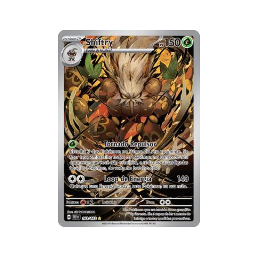 Shiftry 163/162 in Portuguese Temporal Forces Pokémon TCG