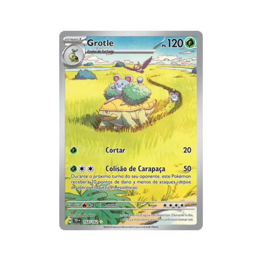 Grotle 164/162 in Portuguese Temporal Forces Pokémon TCG