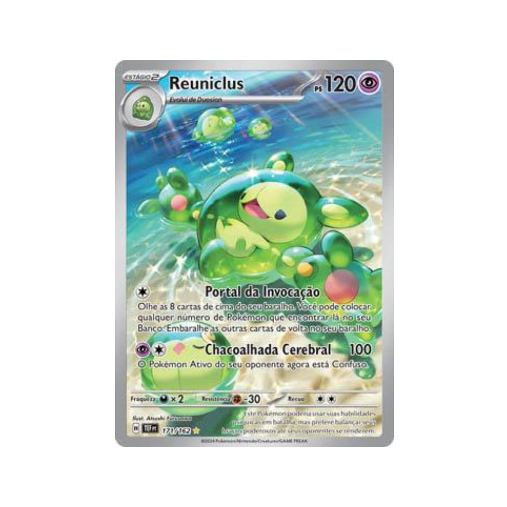 Reuniclus 171/162 in Portuguese Temporal Forces Pokémon TCG