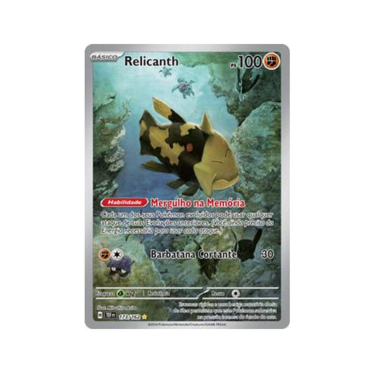 Relicanth 173/162 in Portuguese Temporal Forces Pokémon TCG