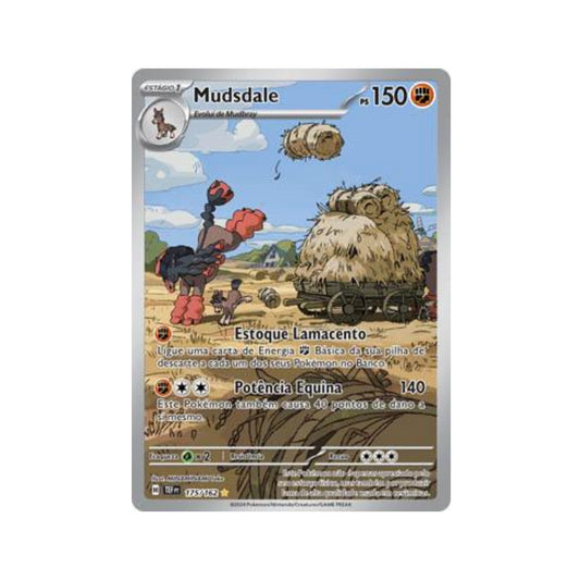 Mudsdale 175/162 in Portuguese Temporal Forces Pokémon TCG