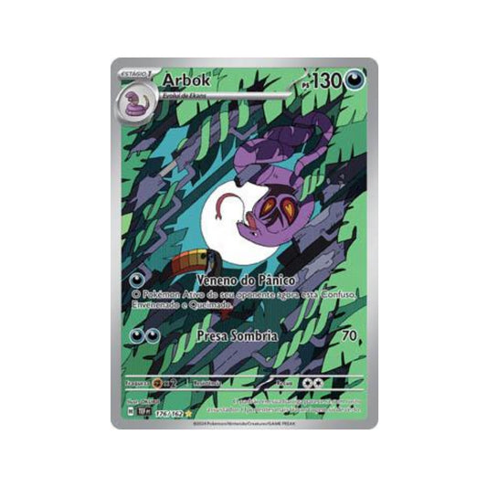 Arbok 176/162 in Portuguese Temporal Forces Pokémon TCG