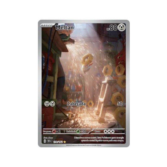 Meltan 179/162 in Portuguese Temporal Forces Pokémon TCG