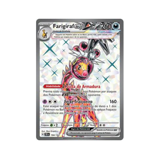 Farigiraf ex 194/162 in Portuguese Temporal Forces Pokémon TCG