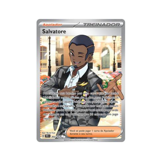 Salvatore 202/162 in Portuguese Temporal Forces Pokémon TCG