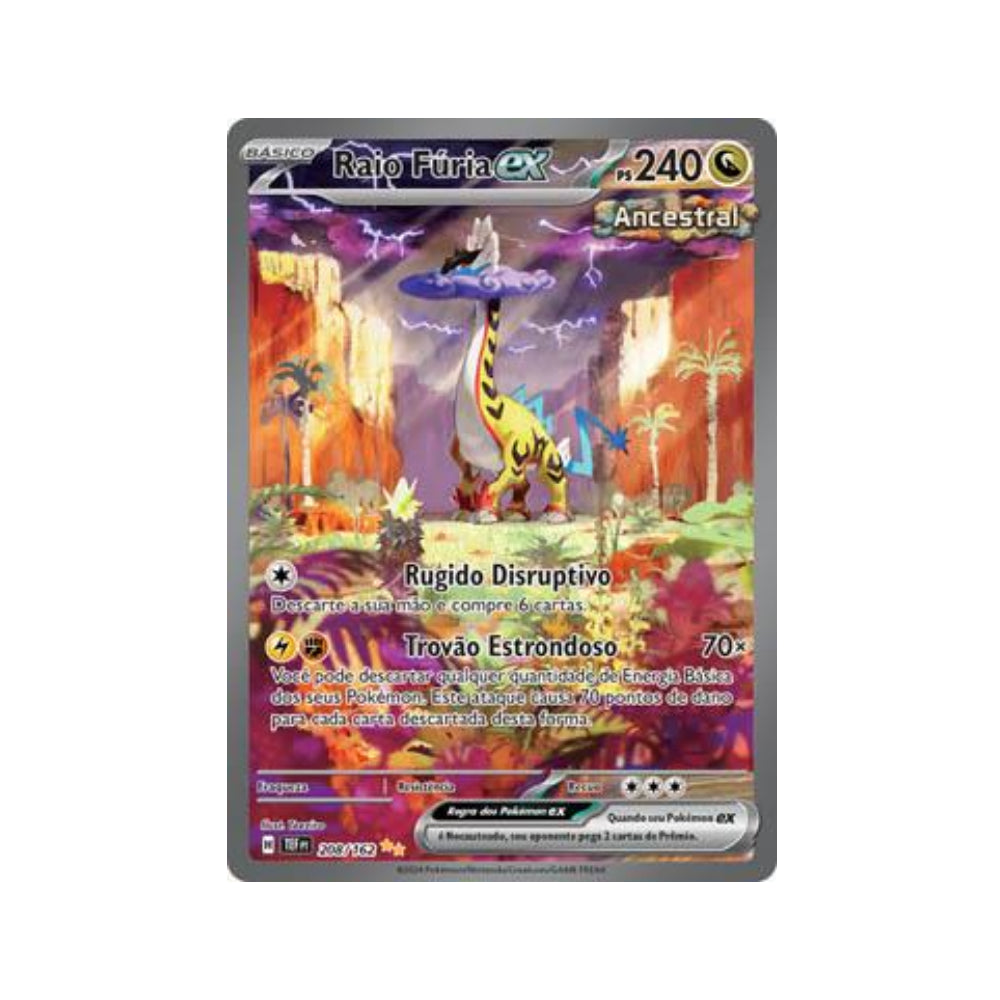 Raging Bolt ex 208/162 in Portuguese Temporal Forces Pokémon TCG