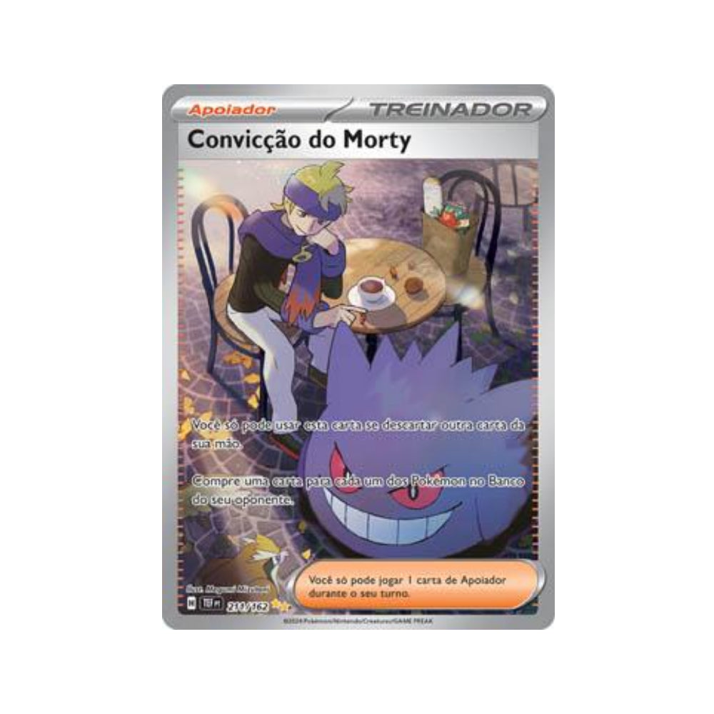 Morty's Conviction 211/162 in Portuguese Temporal Forces Pokémon TCG