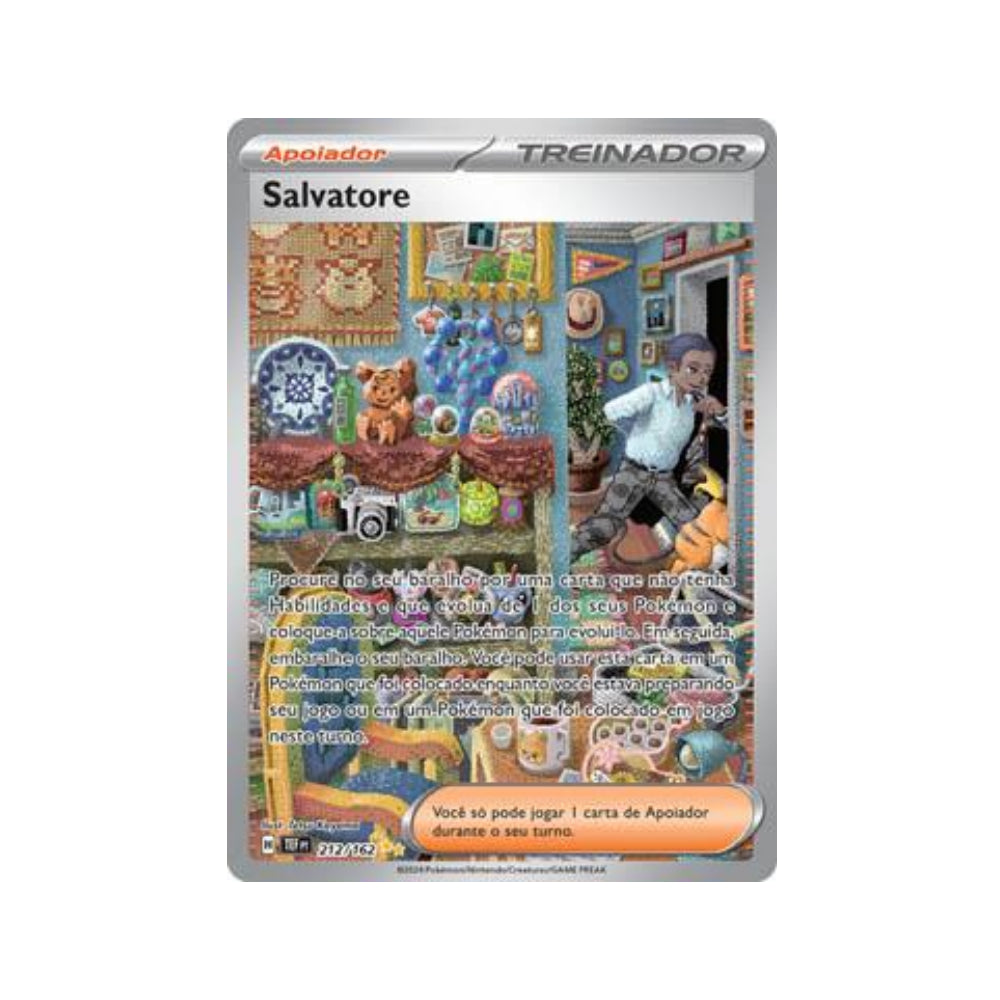 Salvatore 212/162 in Portuguese Temporal Forces Pokémon TCG