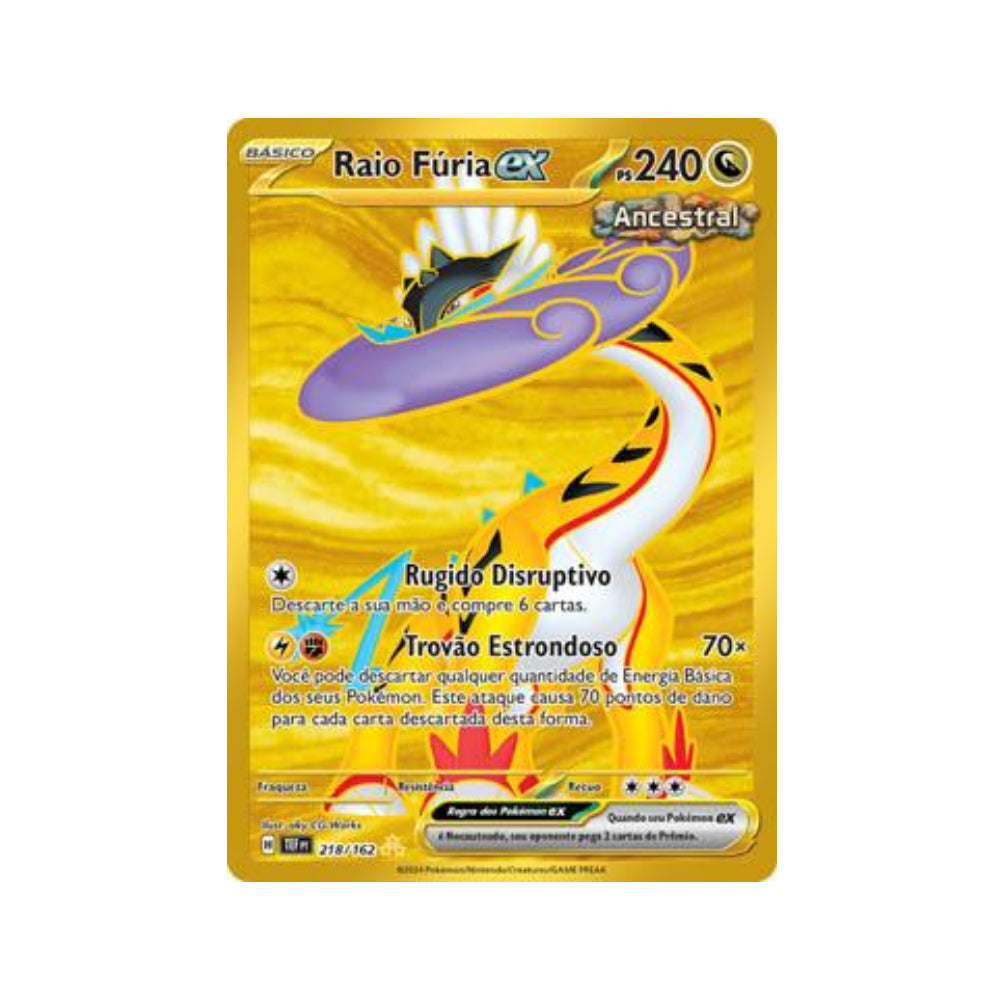 Raging Bolt ex 218/162 in Portuguese Temporal Forces Pokémon TCG