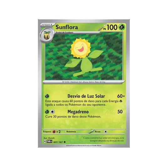 Sunflora 007/167 in Portuguese Twilight Masquerade Pokémon TCG