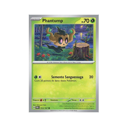 Phantump 012/167 in Portuguese Twilight Masquerade Pokémon TCG