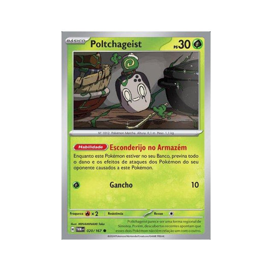 Poltchageist 020/167 in Portuguese Twilight Masquerade Pokémon TCG