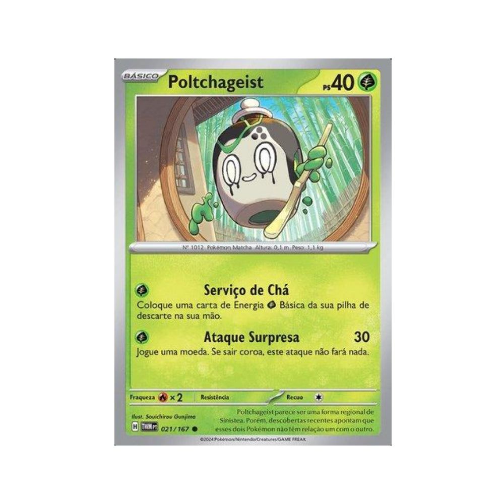 Poltchageist 021/167 in Portuguese Twilight Masquerade Pokémon TCG