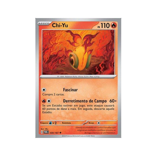 Chi-Yu 039/167 in Portuguese Twilight Masquerade Pokémon TCG