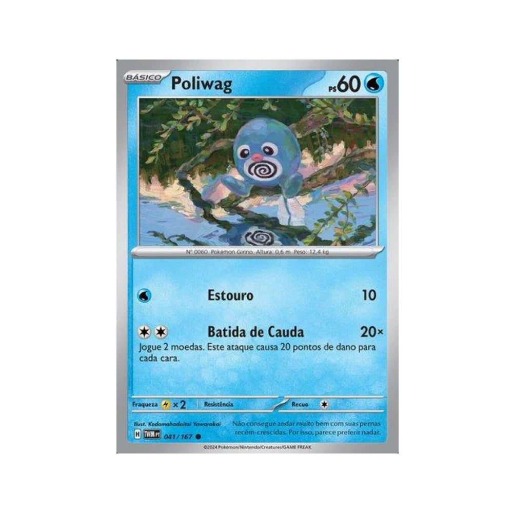 Poliwag 041/167 in Portuguese Twilight Masquerade Pokémon TCG