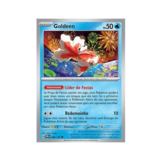 Goldeen 044/167 in Portuguese Twilight Masquerade Pokémon TCG