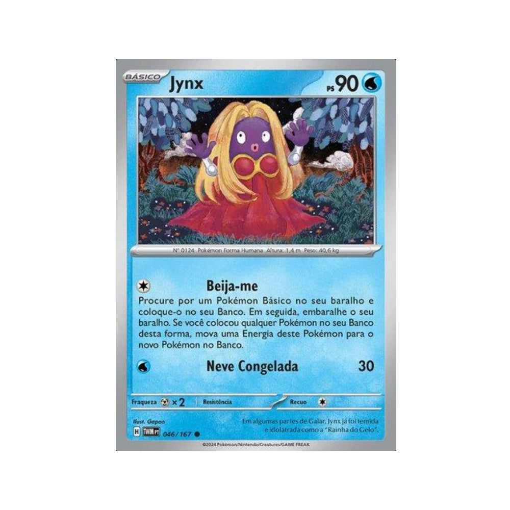 Jynx 046/167 in Portuguese Twilight Masquerade Pokémon TCG