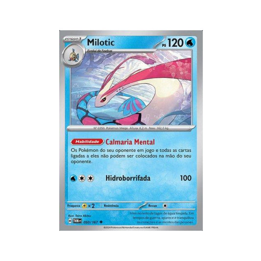 Milotic 050/167 in Portuguese Twilight Masquerade Pokémon TCG