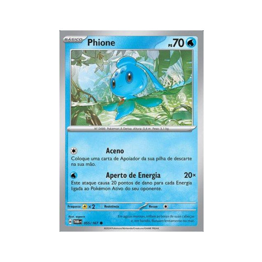 Phione 055/167 in Portuguese Twilight Masquerade Pokémon TCG