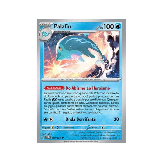 Palafin 060/167 in Portuguese Twilight Masquerade Pokémon TCG