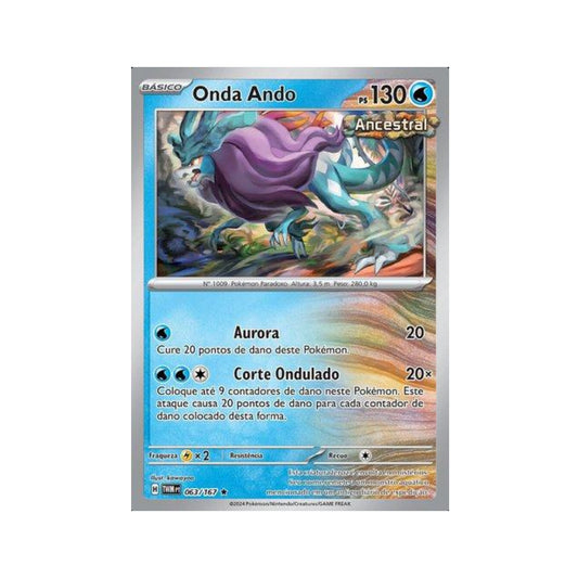 Walking Wake 063/167 in Portuguese Twilight Masquerade Pokémon TCG