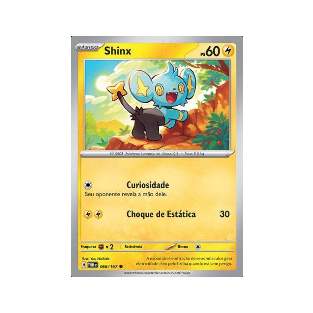 Shinx 066/167 in Portuguese Twilight Masquerade Pokémon TCG