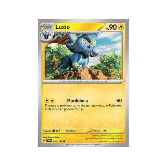 Luxio 067/167 in Portuguese Twilight Masquerade Pokémon TCG