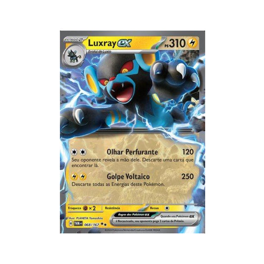 Luxray ex 068/167 in Portuguese Twilight Masquerade Pokémon TCG