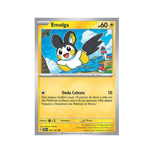 Emolga 069/167 in Portuguese Twilight Masquerade Pokémon TCG