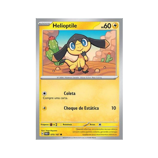 Helioptile 070/167 in Portuguese Twilight Masquerade Pokémon TCG