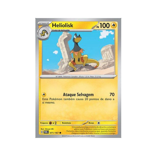 Heliolisk 071/167 in Portuguese Twilight Masquerade Pokémon TCG