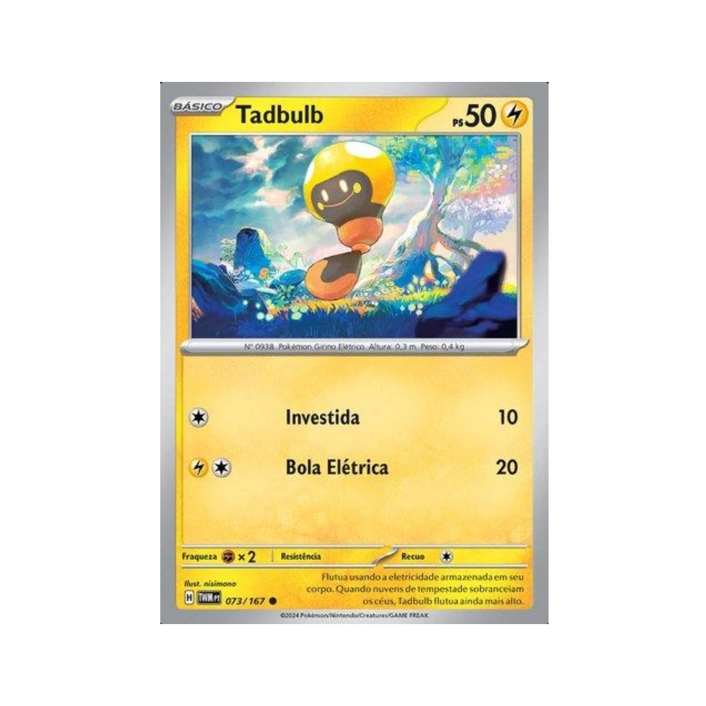 Tadbulb 073/167 in Portuguese Twilight Masquerade Pokémon TCG